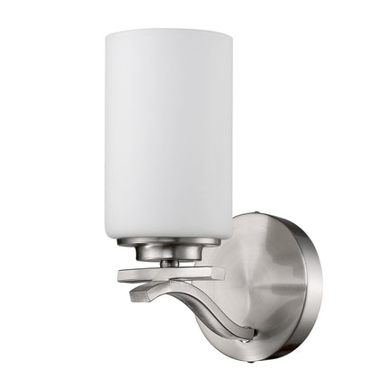 Silver Glass One Light Wall Sconce Modern Lighting Fixture Home Decor > Lighting > Wall Lighting > Wall Sconces TriadCommerceInc