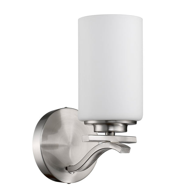 Silver Glass One Light Wall Sconce Modern Lighting Fixture Home Decor > Lighting > Wall Lighting > Wall Sconces TriadCommerceInc