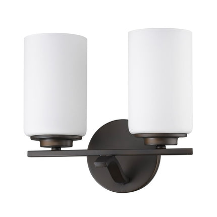 Two Light Bronze Glass Wall Sconce Modern Lighting Fixture Home Decor > Lighting > Wall Lighting > Wall Sconces TriadCommerceInc