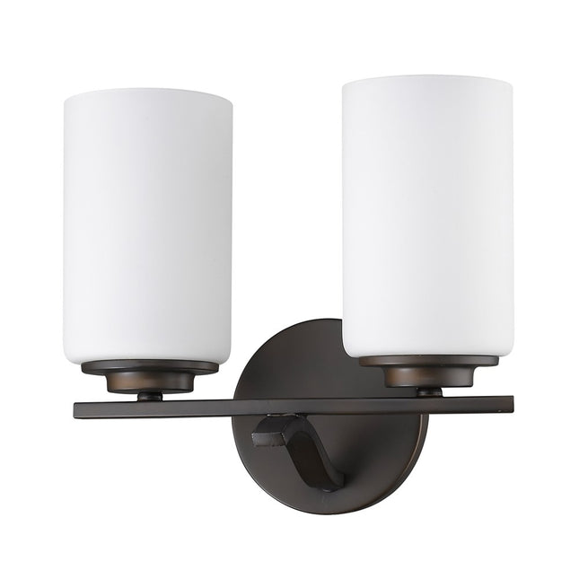 Two Light Bronze Glass Wall Sconce Modern Lighting Fixture Home Decor > Lighting > Wall Lighting > Wall Sconces TriadCommerceInc