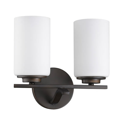Two Light Bronze Glass Wall Sconce Modern Lighting Fixture Home Decor > Lighting > Wall Lighting > Wall Sconces TriadCommerceInc