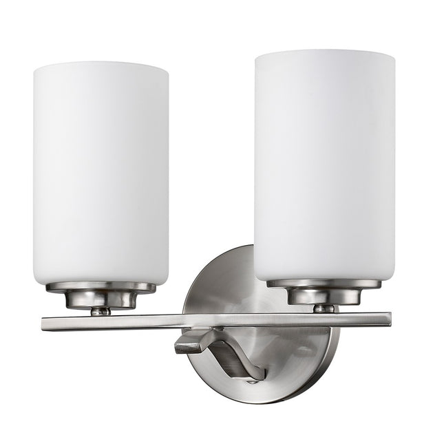 Two Light Silver Glass Wall Sconce Lighting Fixture Home Decor > Lighting > Wall Lighting > Wall Sconces TriadCommerceInc