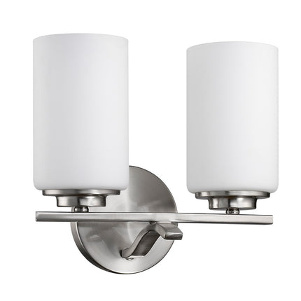 Two Light Silver Glass Wall Sconce Lighting Fixture Home Decor > Lighting > Wall Lighting > Wall Sconces TriadCommerceInc