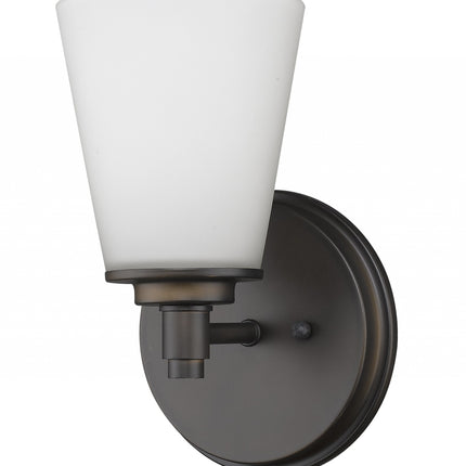 Bronze Wall Light with Frosted Glass Shade Modern Bathroom Vanity Light Home Decor > Lighting > Wall Lighting > Wall Sconces TriadCommerceInc
