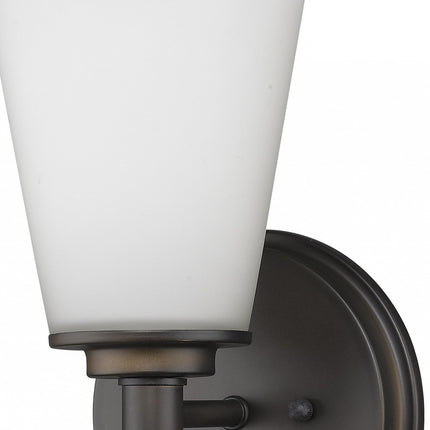 Bronze Wall Light with Frosted Glass Shade Modern Bathroom Vanity Light Home Decor > Lighting > Wall Lighting > Wall Sconces TriadCommerceInc