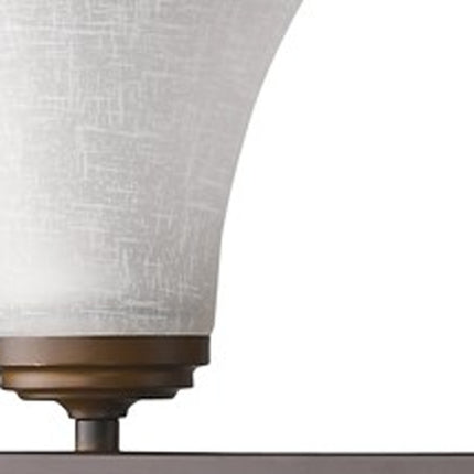 Three Light Bronze Wall Sconce with Tapered Glass Shades Home Decor > Lighting > Wall Lighting > Wall Sconces TriadCommerceInc