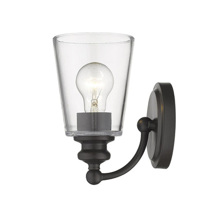 Antique Bronze Glass Shade Wall Sconce One Light Home Decor > Lighting > Wall Lighting > Wall Sconces TriadCommerceInc