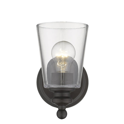Antique Bronze Glass Shade Wall Sconce One Light Home Decor > Lighting > Wall Lighting > Wall Sconces TriadCommerceInc