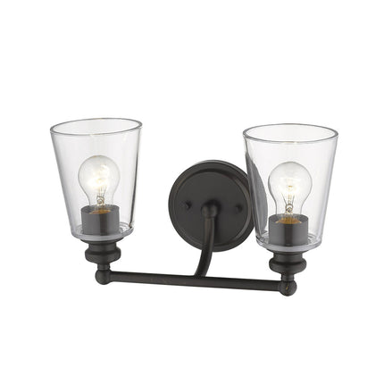 Two Light Antique Bronze Glass Shade Wall Sconce Lighting Fixture Home Decor > Lighting > Wall Lighting > Wall Sconces TriadCommerceInc