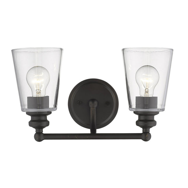 Two Light Antique Bronze Glass Shade Wall Sconce Lighting Fixture Home Decor > Lighting > Wall Lighting > Wall Sconces TriadCommerceInc