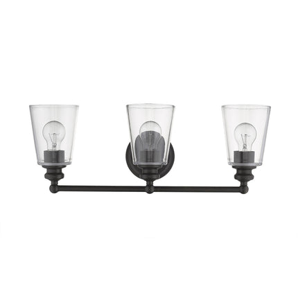 Three Light Antique Bronze Glass Shade Wall Sconce Lighting Fixture Home Decor > Lighting > Wall Lighting > Wall Sconces TriadCommerceInc
