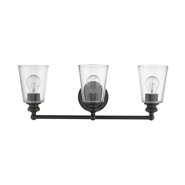 Three Light Antique Bronze Glass Shade Wall Sconce Lighting Fixture Home Decor > Lighting > Wall Lighting > Wall Sconces TriadCommerceInc