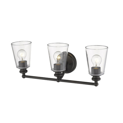 Three Light Antique Bronze Glass Shade Wall Sconce Lighting Fixture Home Decor > Lighting > Wall Lighting > Wall Sconces TriadCommerceInc