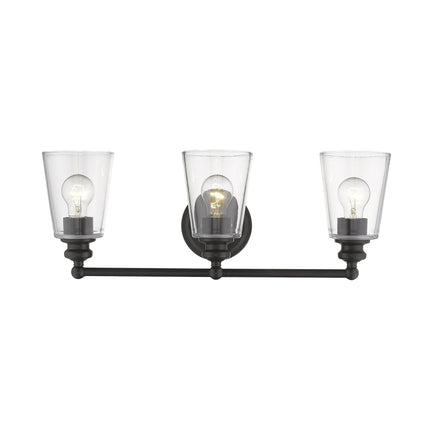 Three Light Antique Bronze Glass Shade Wall Sconce Lighting Fixture Home Decor > Lighting > Wall Lighting > Wall Sconces TriadCommerceInc