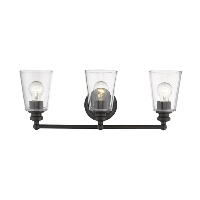Three Light Antique Bronze Glass Shade Wall Sconce Lighting Fixture Home Decor > Lighting > Wall Lighting > Wall Sconces TriadCommerceInc
