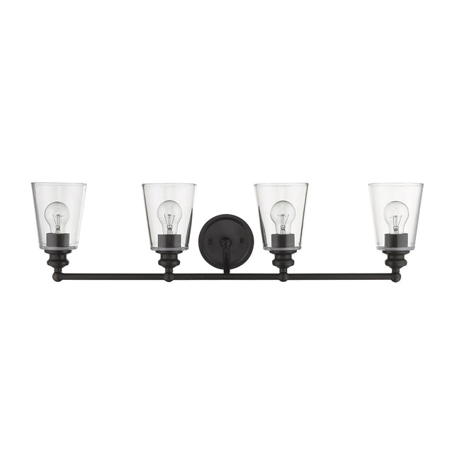 Ceil 4-Light Oil Rubbed Bronze Vanity Light Fixture Home Decor > Lighting > Wall Lighting > Wall Sconces TriadCommerceInc