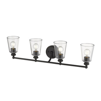 Ceil 4-Light Oil Rubbed Bronze Vanity Light Fixture Home Decor > Lighting > Wall Lighting > Wall Sconces TriadCommerceInc