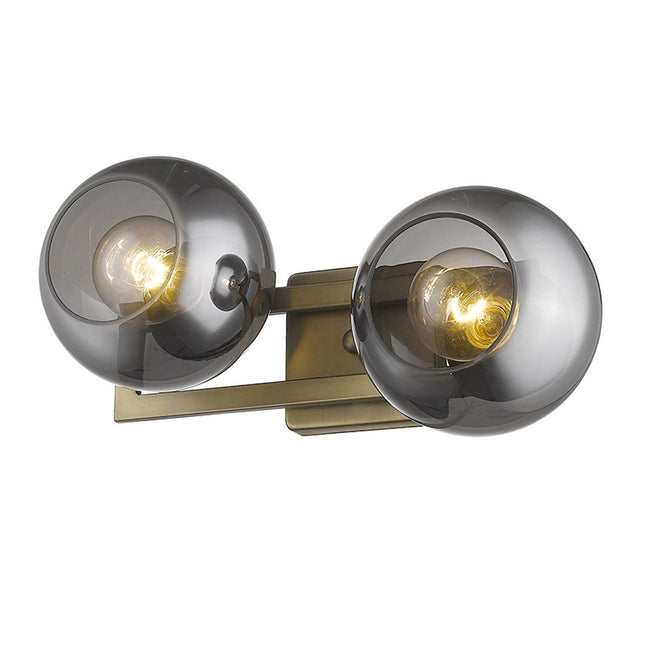 Lunette 2-Light Aged Brass Sconce Home Decor > Lighting > Wall Lighting > Wall Sconces TriadCommerceInc