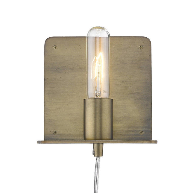 Petite Dull Gold Shelf Wall Light Home Decor > Lighting > Wall Lighting > Wall Sconces TriadCommerceInc