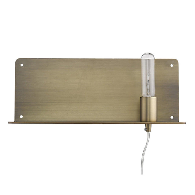 Dull Gold Shelf Wall Light Home Decor > Lighting > Wall Lighting > Wall Sconces TriadCommerceInc