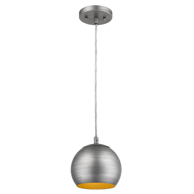 Light Gray Gold Hanging Dome Pendant Light Home Decor > Lighting > Ceiling Lights > Pendant Lights TriadCommerceInc