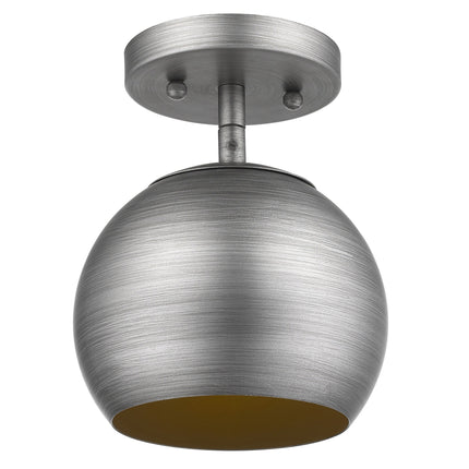 Light Gray Gold Hanging Dome Pendant Light Home Decor > Lighting > Ceiling Lights > Pendant Lights TriadCommerceInc