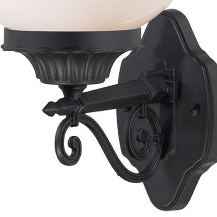 Matte Black Round Acrylic Globe Wall Sconce Light Fixture Home Decor > Lighting > Wall Lighting > Wall Sconces TriadCommerceInc
