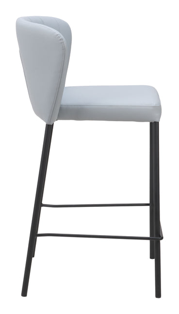 Linz Counter Stool (Set of 2) Gray Counter Stools TriadCommerceInc   