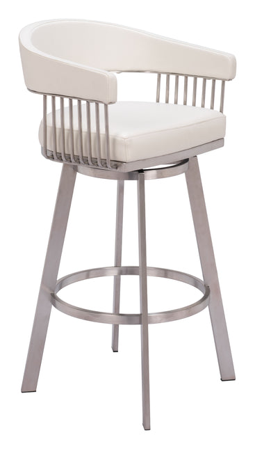 Bantry Swivel Barstool White Barstools TriadCommerceInc Default Title  
