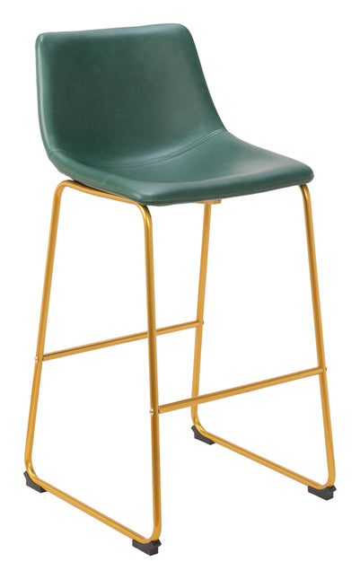 Augusta Barstool (Set of 2) Green & Gold Barstools TriadCommerceInc Default Title  