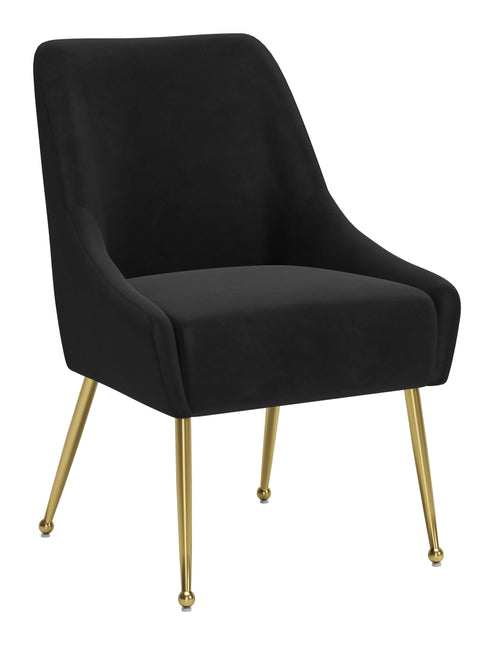 Maxine Dining Chair Black & Gold Chairs TriadCommerceInc Default Title  