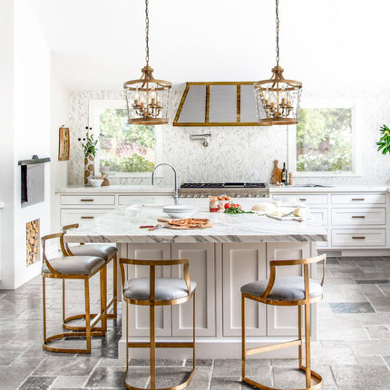 4-Light Rustic Saddlebrown Pendant Lighting Chandelier Home Decor > Lighting > Ceiling Lights > Pendant Lights TriadCommerceInc