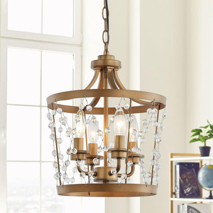 4-Light Rustic Saddlebrown Pendant Lighting Chandelier Home Decor > Lighting > Ceiling Lights > Pendant Lights TriadCommerceInc