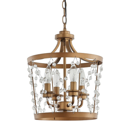 4-Light Rustic Saddlebrown Pendant Lighting Chandelier Home Decor > Lighting > Ceiling Lights > Pendant Lights TriadCommerceInc