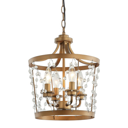 4-Light Rustic Saddlebrown Pendant Lighting Chandelier Home Decor > Lighting > Ceiling Lights > Pendant Lights TriadCommerceInc