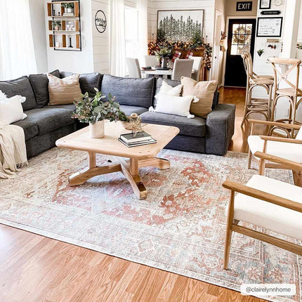 Rust Maayon Washable Rug Rugs TriadCommerceInc