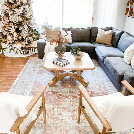 Rust Maayon Washable Rug Rugs TriadCommerceInc