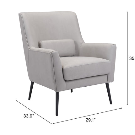 Ontario Accent Chair Gray Chairs TriadCommerceInc   