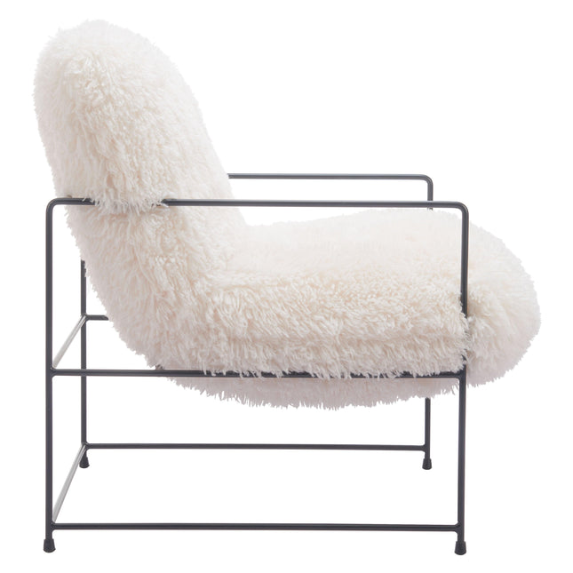 Pelut Accent Chair White Chairs TriadCommerceInc   