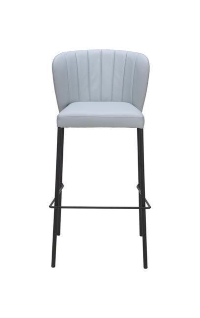 Linz Barstool (Set of 2) Gray Barstools TriadCommerceInc   