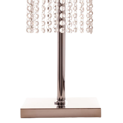Square Crystal Double Crown Table Lamp Chrome Decor Home Decor > Lighting > Lamp > Table Lamps TriadCommerceInc