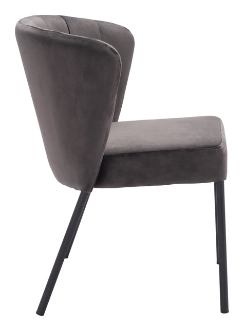 Aimee Dining Chair (Set of 2) Gray Chairs TriadCommerceInc   