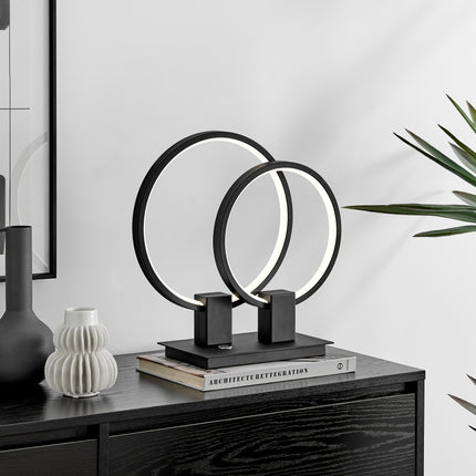 Hong Kong LED Short Table Lamp Matte Black Modern Decor Home Decor > Lighting > Lamp > Table Lamps TriadCommerceInc