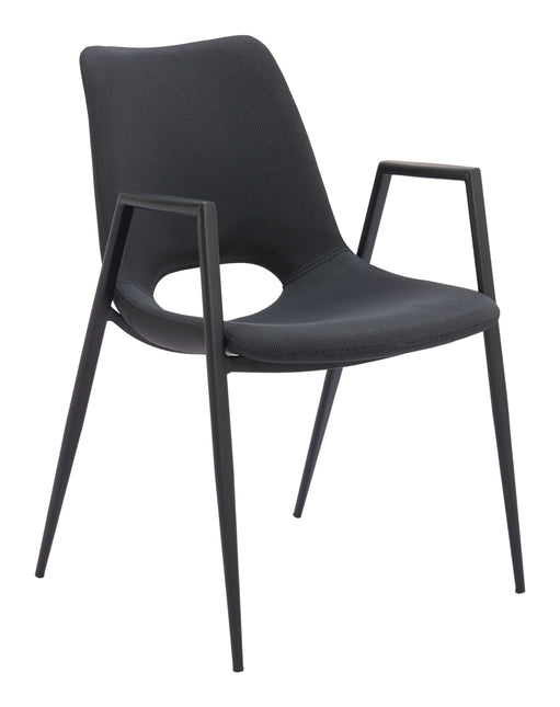 Desi Dining Chair (Set of 2) Black Chairs TriadCommerceInc Default Title  