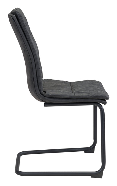 Sharon Dining Chair (Set of 2) Vintage Black Chairs TriadCommerceInc   