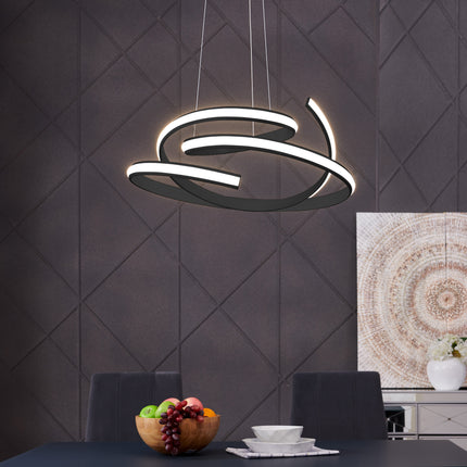 Oslo LED Adjustable Chandelier Black for Modern Homes Home Decor > Lighting > Ceiling Lights > Chandelier TriadCommerceInc