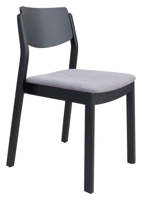 Desdamona Dining Chair (Set of 2) Gray & Black Chairs TriadCommerceInc Default Title  