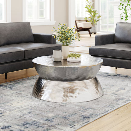 Madryn Coffee Table Silver Coffee Tables TriadCommerceInc   