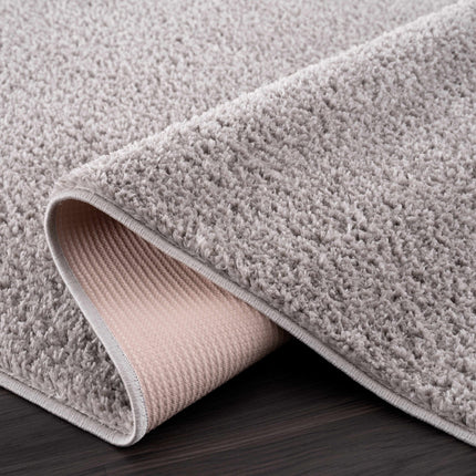 Judy Solid Gray Washable Shag Rug Rugs TriadCommerceInc