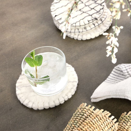 Fine Line Felt Coasters Set of 4 Décor Collection TriadCommerceInc